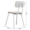 Ver imagem 4 de Cadeira School Decorativa Branca Overseas