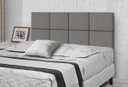 Ver imagem 1 de Cabeceira de Cama Box Casal 1,60M Lisa Cinza - Rede Móveis