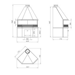 Lareira Master de Canto TR1557 Transfor - 4