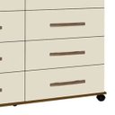 Ver imagem 3 de Cômoda 8 Gavetas Primus Jade - Mel/Pérola