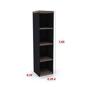 Armário Nicho PE40 - Madeira - Walnut