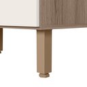 Ver imagem 6 de Balcao com Tampo e Nicho para Forno 1 Gaveta MDF 80 cm Kali 1640622 Carvalho Toq Off White Nicioli