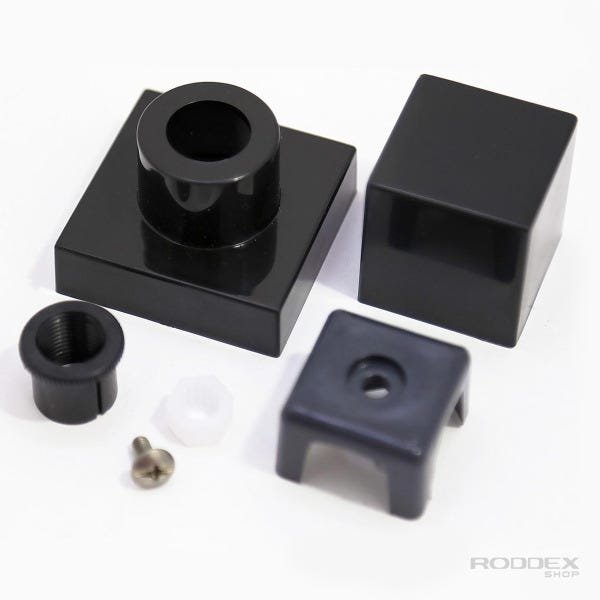 Acabamento Para Registro Quadrado ABS Preto Pressão PQ K4 - 4