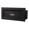 Caixa Correio techinox carta Luxo linear preta fosca 23 profundidade - 1