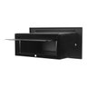 Caixa Correio techinox carta Luxo linear preta fosca 30 cm profundidade - 3