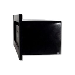 Caixa Correio techinox carta Luxo linear preta fosca 25 profundidade - 2