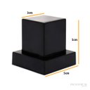 Ver imagem 2 de Acabamento Para Registro Quadrado ABS Preto Pressão PQ K10