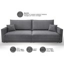 Ver imagem 3 de Sofá Tango 2,20m sem Caixa, Retrátil e Reclinável Linho Soft Grafite - Netsofas