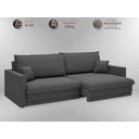 Ver imagem 3 de Sofá Tango 2,20m sem Caixa, Retrátil e Reclinável Linho Soft Grafite - Netsofas