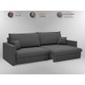 Sofá Tango 2,20m sem Caixa, Retrátil e Reclinável Linho Soft Grafite - Netsofas - 2