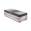 Ver imagem 4 de Bicama Box Solteiro Suede Bege 88x188x28 Cm com Colchão Dual Firm Espuma e Colchão Auxiliar