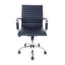 Ver imagem 3 de Kit 2 Cadeiras Diretor Charles Eames Esteirinha Preta Giratória 11D