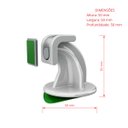 Ver imagem 2 de Prendedor de porta magnético adesivo para porta pivotante Branco - 2 unidades