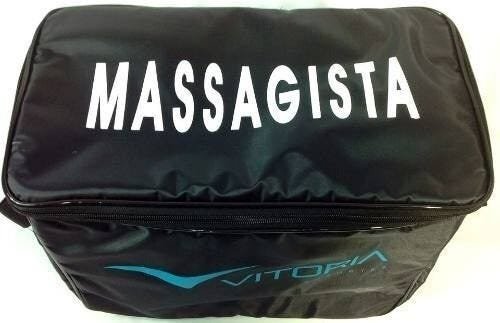 Bolsa Térmica Massagista Profissional Futebol de Campo - Preto/Azul - Liso - 2