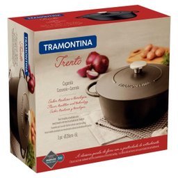 Caçarola Tramontina Trento em Ferro Esmaltado Antiaderente Starflon Excellent 28 cm 6 L - 3