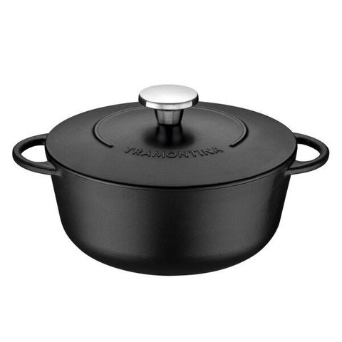 Caçarola Tramontina Trento em Ferro Esmaltado Antiaderente Starflon Excellent 24 cm 4 L