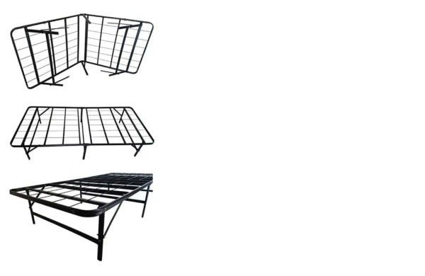 Cama Dobrável Em Aço Para Até 450kg Casal 138cm H-197 - Hashigo - 1