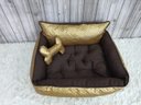 Ver imagem 7 de Cama M Dourada e Marrom Pet Colchão para Cachorro Caminha M Caes e Gatos Personalizada com Nomes