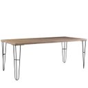Ver imagem 1 de Mesa Sala de Jantar Cozinha Ludiana 160cm Grafite Madeira Maciça Driftwood - Gran Belo