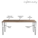 Ver imagem 2 de Mesa Sala de Jantar Cozinha Ludiana 160cm Grafite Madeira Maciça Driftwood - Gran Belo