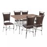 Conjunto Mesa Retangular em Mdp e 6 Cadeiras 1892 Cozinha - 2