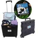 Ver imagem 1 de Carrinho Compras Carga Cesto Transporte Dobrável Tipo Maleta Carrinho de Compra