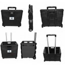 Ver imagem 2 de Carrinho Compras Carga Cesto Transporte Dobrável Tipo Maleta Carrinho de Compra