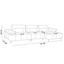 Ver imagem 6 de Sofá 4 Lugares com Chaise para Sala Living 291cm Modular Pés Industrial Oslo L06 Couro Bege Areia -