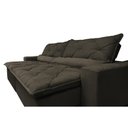 Ver imagem 6 de Sofá Lisboa 3,12m Retrátil, Reclinável com Molas no Assento Tecido Suede Velusoft Café - Cama