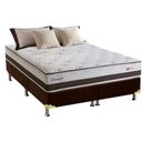 Ver imagem 1 de Cama Box Queen: Colchão Molas Herval Maxspring Cardiff + Base CRC Suede Marrom(158x198)
