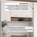 Ver imagem 5 de Quarto Modulado Solteiro com Guarda-roupas Maleiro e Cabeceira Alpes Master Luciane Móveis