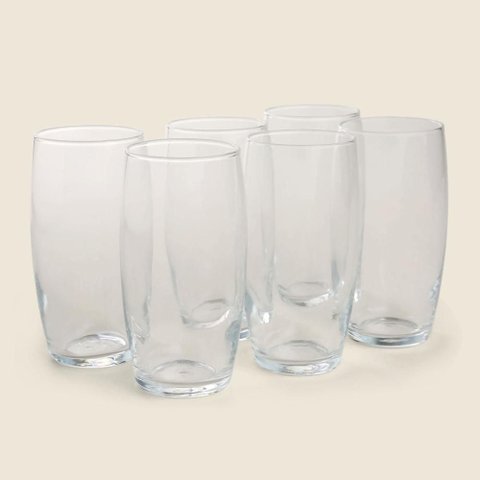 Conjunto de Copos Nadir Figueiredo Oca Vidro 300ml com 6 Unidades Transparente