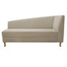 Recamier Divã Valéria 1,60M Lado Esquerdo Suede Bege - Amarena Móveis - 2
