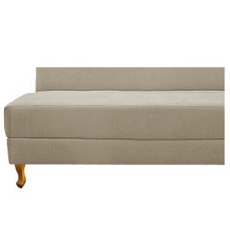 Recamier Divã Valéria 1,60M Lado Esquerdo Suede Bege - Amarena Móveis - 7