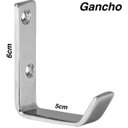 Ver imagem 2 de Kit 10 Cabide Gancho De Parede Cromado Para Toalha