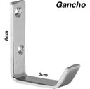 Ver imagem 2 de Kit 10 Cabide Gancho De Parede Cromado Para Toalha