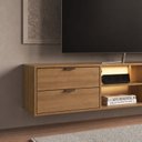 Ver imagem 6 de Rack com Painel Suspenso para TV 55 Polegadas 180cm com LED Aurora Mel