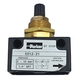 - Válvula Controle de Vazão 1/4'' Npt 2-10bar - Parker 5012-21 - 2
