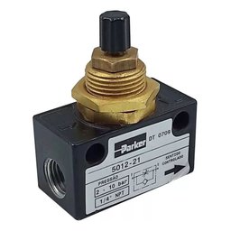 - Válvula Controle de Vazão 1/4'' Npt 2-10bar - Parker 5012-21 - 1