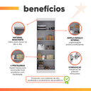 Ver imagem 4 de Modulo de Guarda Roupas para Quarto Madrid 2 Portas Maxel