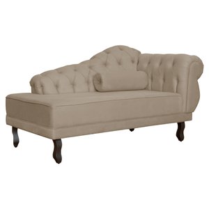 Recamier Divã Larissa Lado Esquerdo Capuccino - Malta Decor