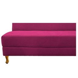 Recamier Valéria 140cm Lado Esquerdo de Quem Senta Sala de Estar Suede Pink - Incasa Decor - 6