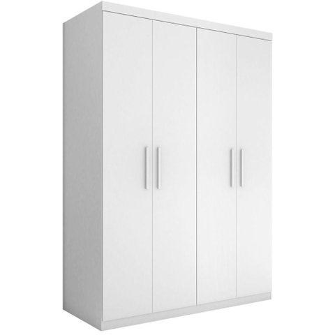 Roupeiro Casal Flórida Quatro Portas Branco