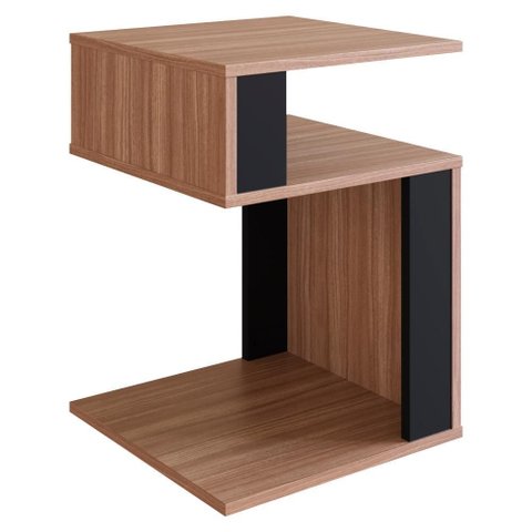 Mesa Lateral 35x35 Cm B74 Montana Preto Novam