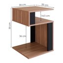 Ver imagem 3 de Mesa Lateral 35x35 Cm B74 Montana Preto Novam