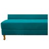 Recamier Divã Valéria 1,40M Lado Esquerdo Suede Azul Turquesa - Amarena Móveis - 7