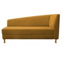 Ver imagem 2 de Recamier Divã Valéria 1,60M Lado Esquerdo Suede Mostarda - Amarena Móveis