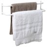 Porta Toalhas Toalheiro Duplo para Porta ou Parede Branco 48Cm - 1