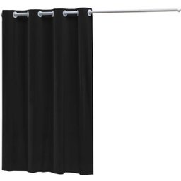 Cortina Blecaute Blackout Corta Luz Quarto ou Sala - Preto - 1