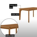 Ver imagem 4 de Mesa de Jantar Liz 120cm Tampo MDF Canto Copo Laminado com 4 Cadeiras Lira